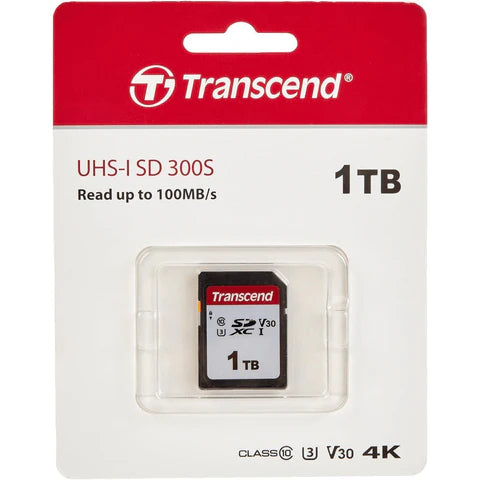 Transcend 300S 1TB SDXC UHS-I U3 V30 Memory Card