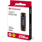 Transcend ESD310C 256GB Portable SSD USB-C and USB-A Black