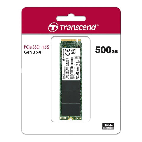 Transcend MTE115S 500GB M.2 2280 PCIe Gen3x4 NVMe SSD