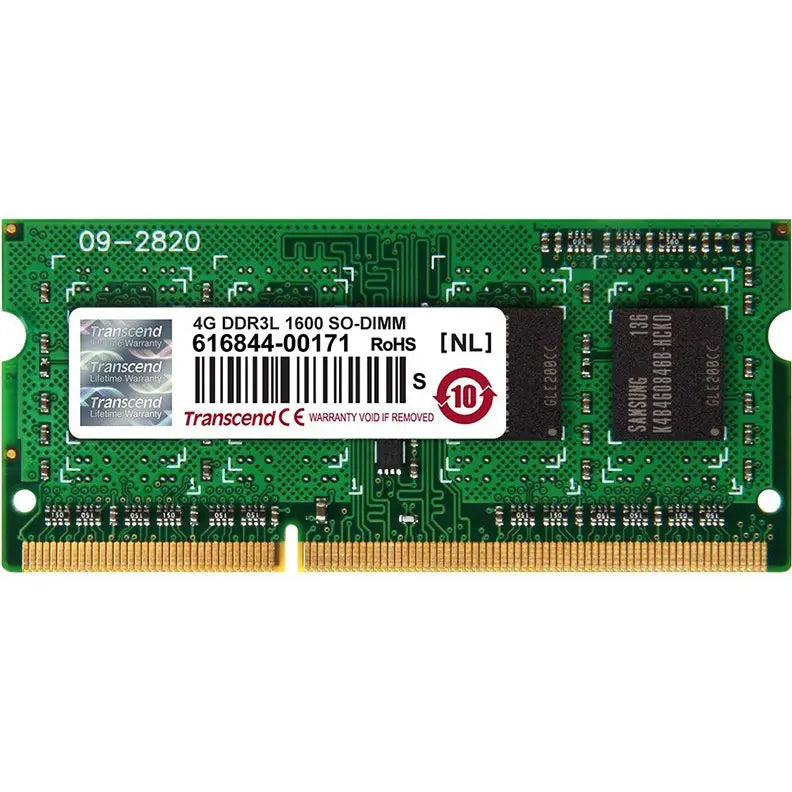 Transcend 4GB DDR3-1600 Low Voltage SO-DIMM Memory