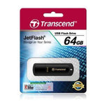 Transcend JetFlash 350 64GB USB 2.0 Flash Drive Black