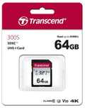 Transcend 340S 64GB microSDXC UHS-I U3 V30 A2 Memory Card with Adapter
